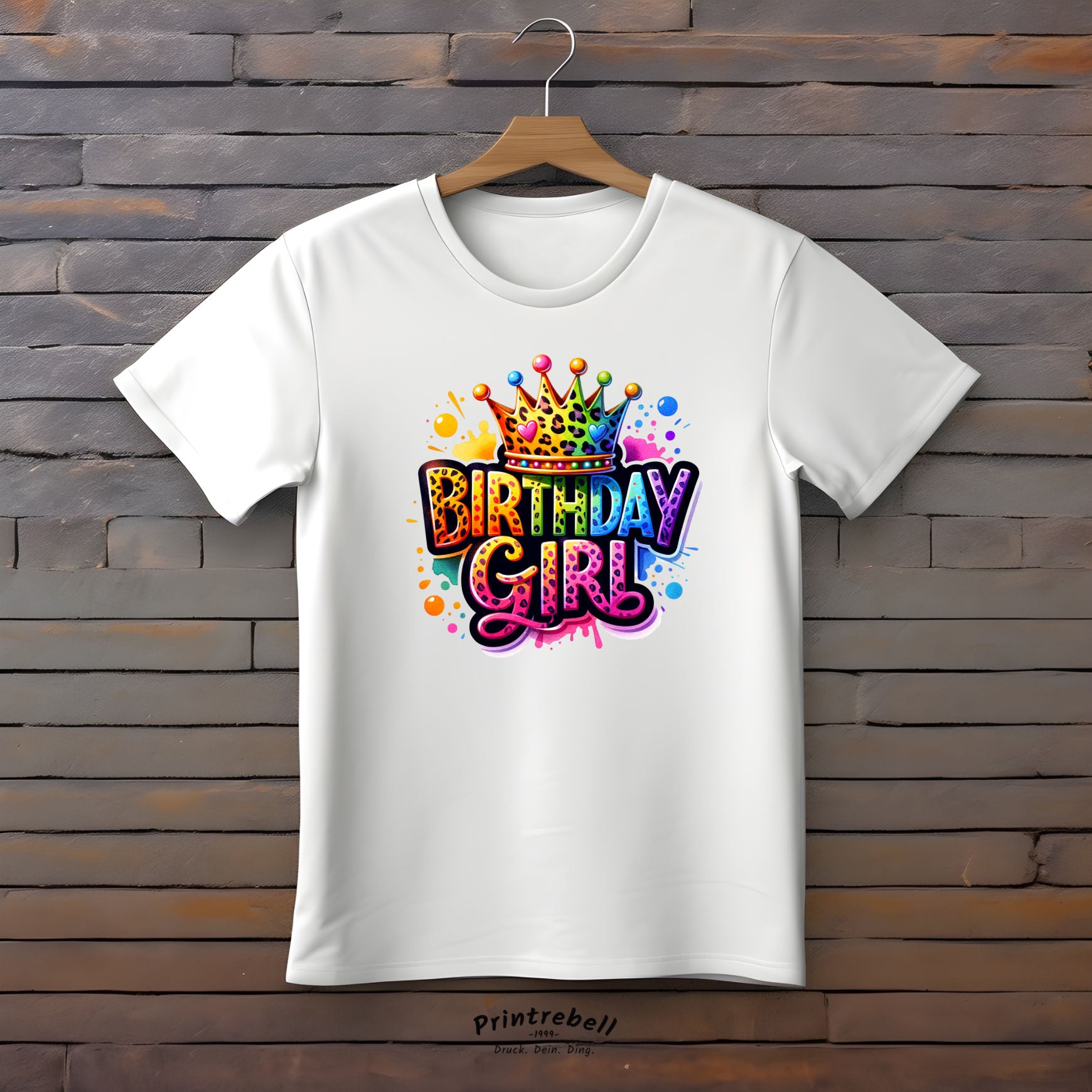 Bügelbild Kindergeburtstag: Birthday Girl
