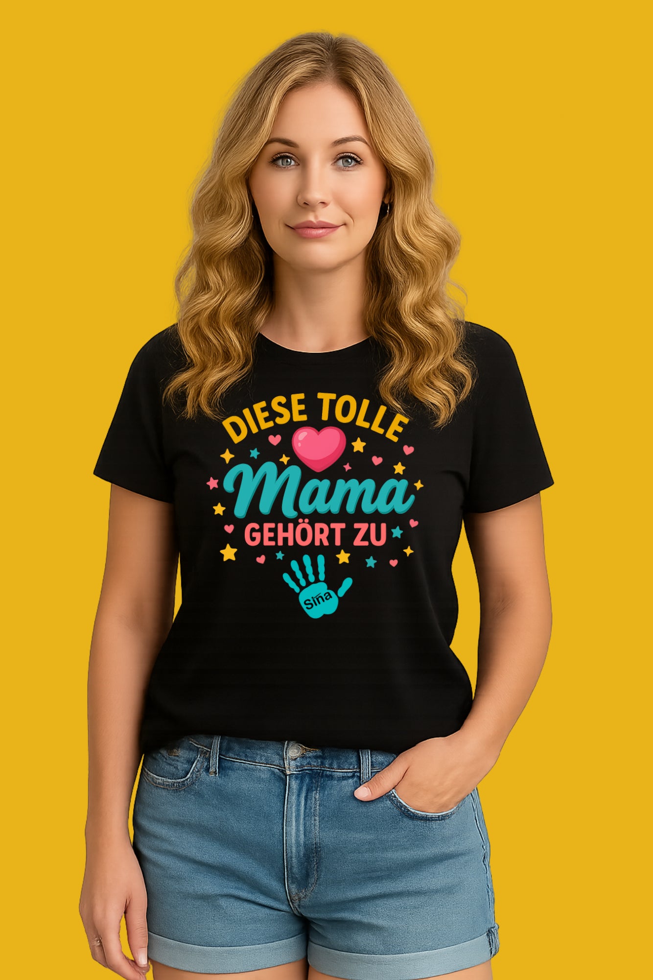 Bügelbild, Diese tolle Mama gehört zu