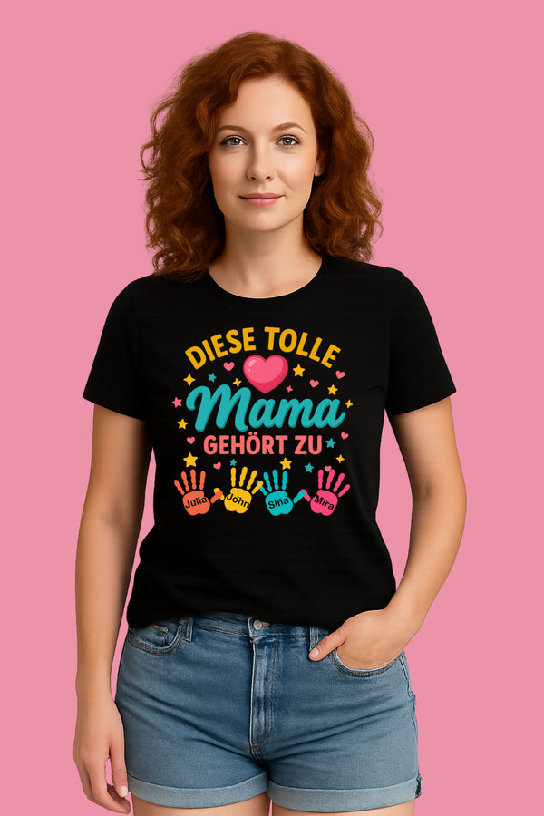 Bügelbild, Diese tolle Mama gehört zu