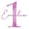 Bügelbild Erster_Geburtstag_Zahl_Name_lila
