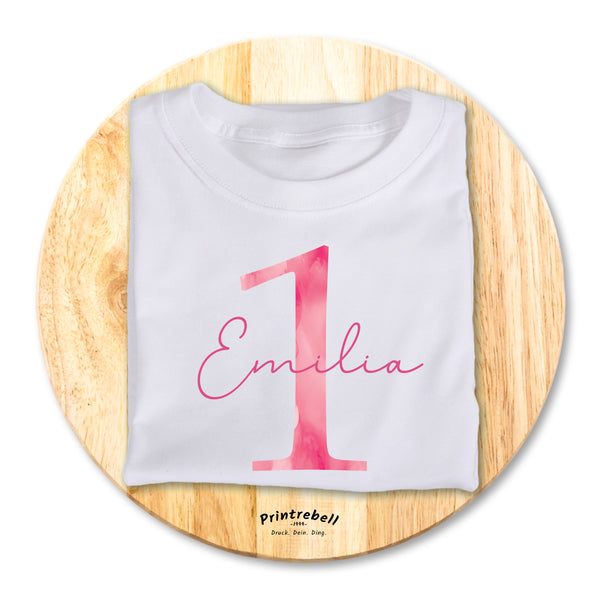 Bügelbilder Erster_Geburtstag_Zahl_Name_pink personalisierbar