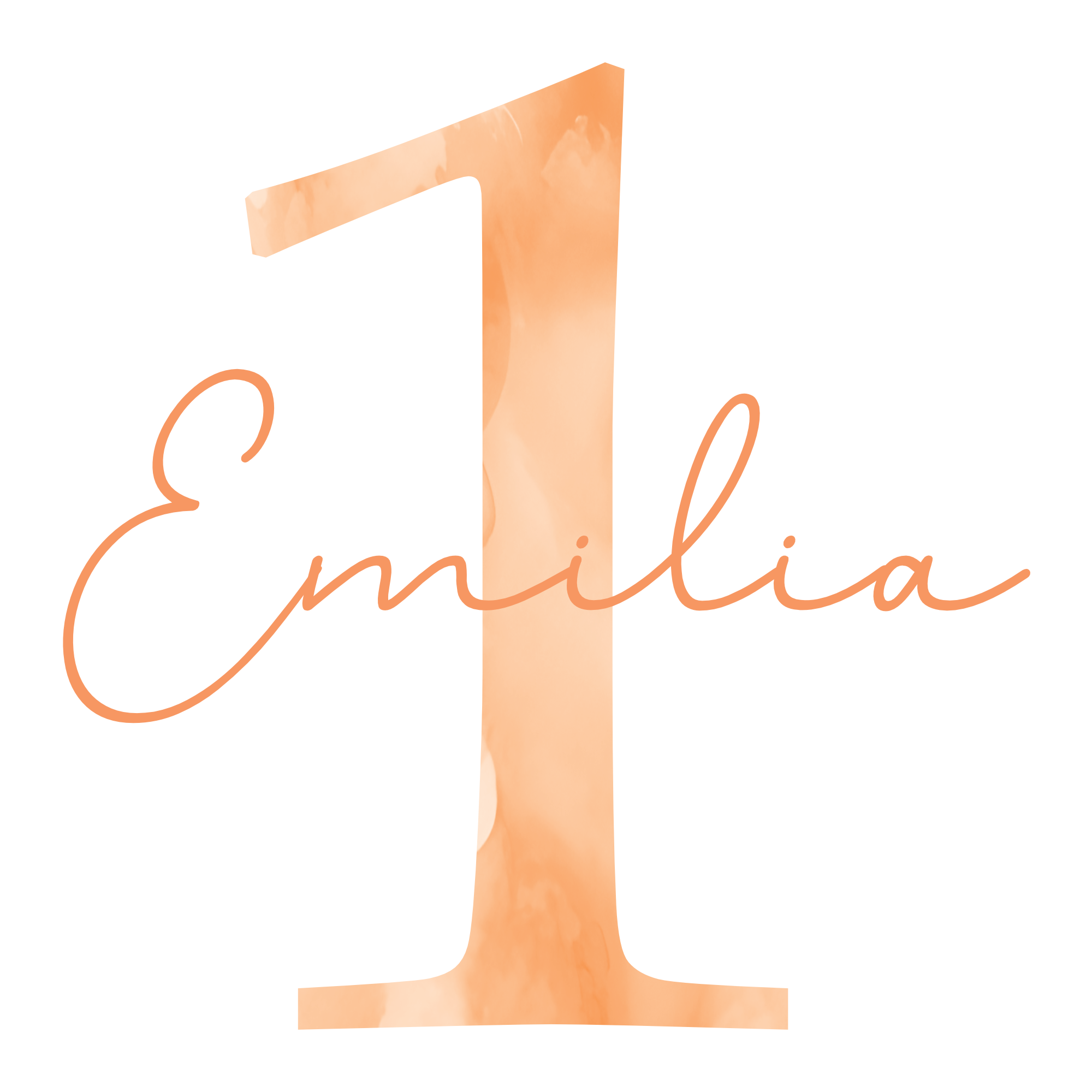 Bügelbild Erster_Geburtstag_Zahl_Name_rosa