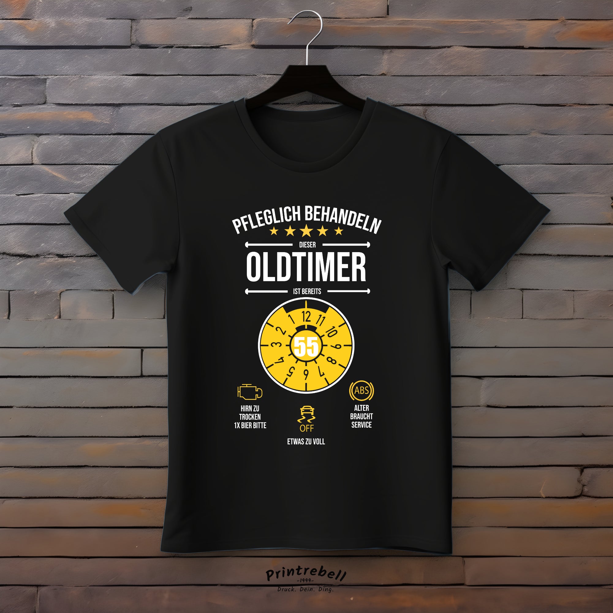 Bügelbilder Geburtstag Oldtimer Plakette