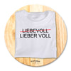 Lieber voll als liebevoll zum Aufbügeln