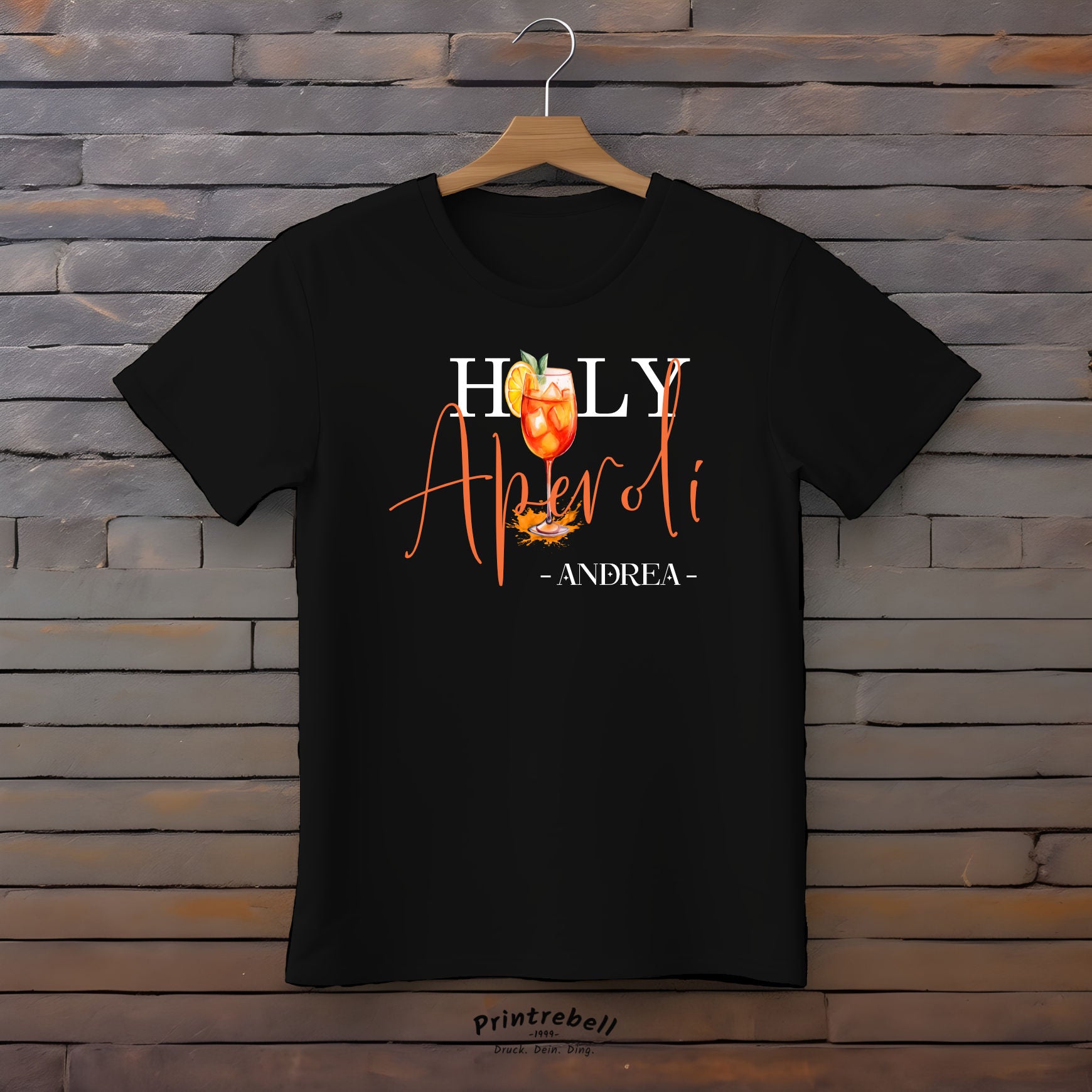 Bügelbilder T-Shirt_an_einer_Wand_Holy_Aperoli
