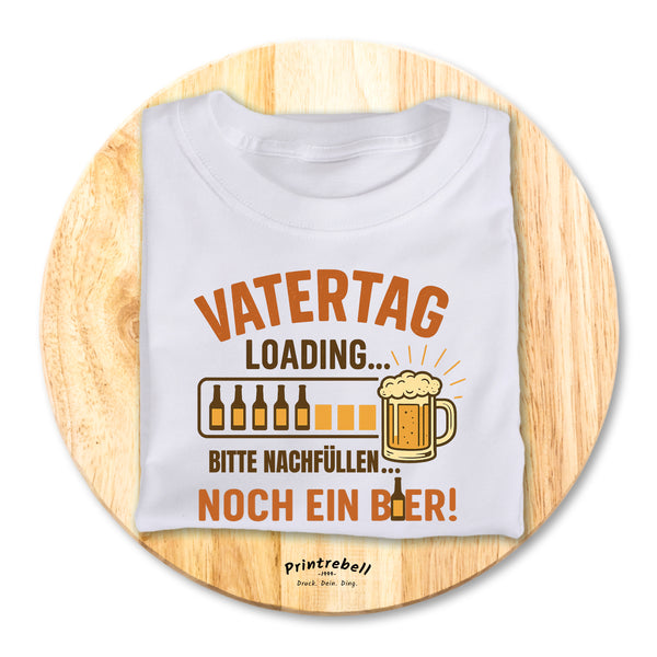 Bügelbild Vatertag "Loading bitte Warten" zum Aufbügeln