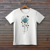 Bügelbilder weisses_Shirt_haengt_an_der_Wand_-_Mama-flower