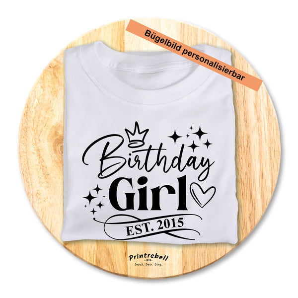 Bügelbild Birthday Girl white-t-shirt-Est._2015