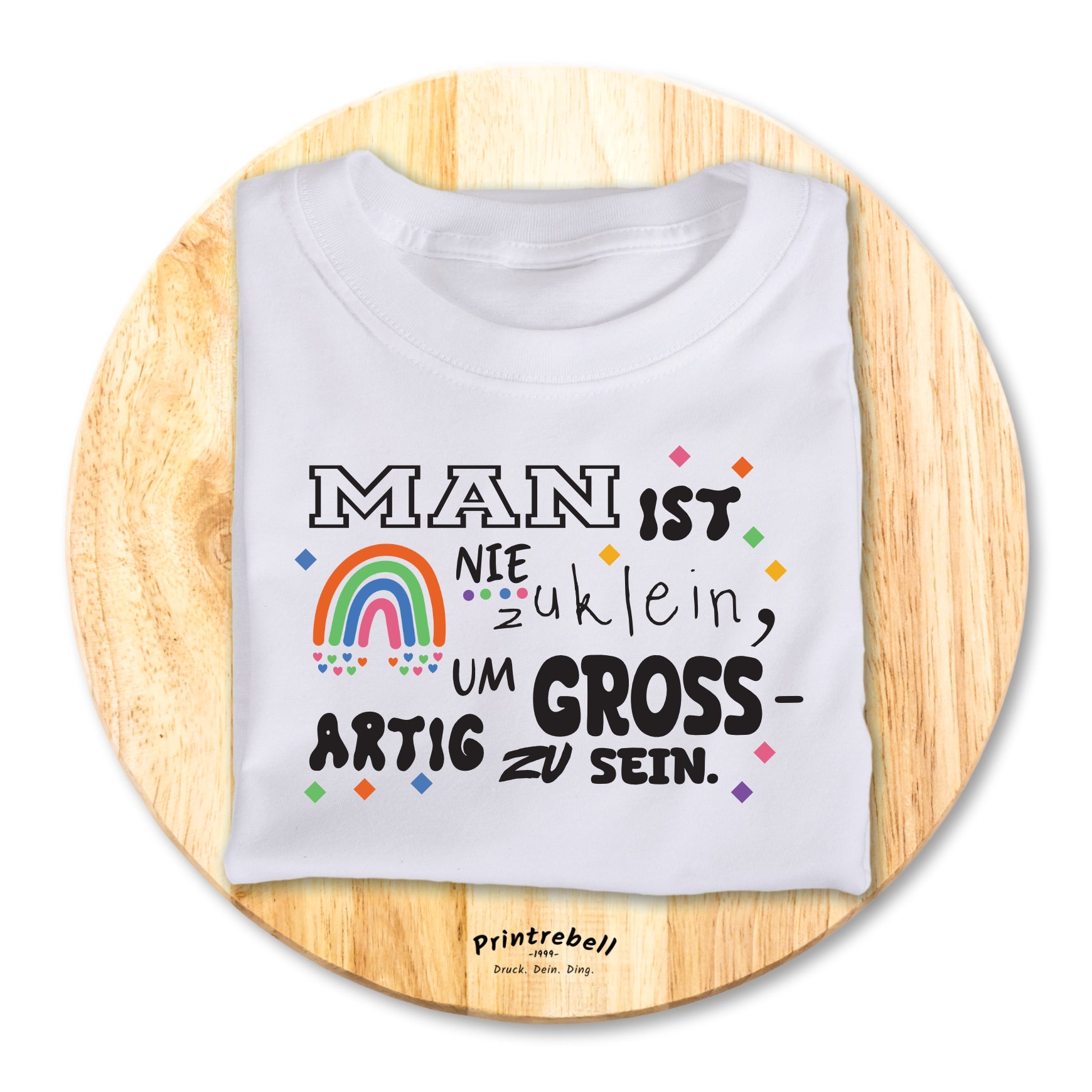Bügelbild white-t-shirt-Nie_zu_klein