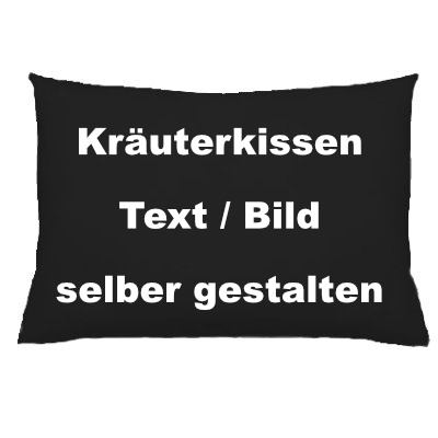 Bio Kräuterkissen mit Heilkräuterfüllung 30x20 cm nach Wunsch bedrucken lassen