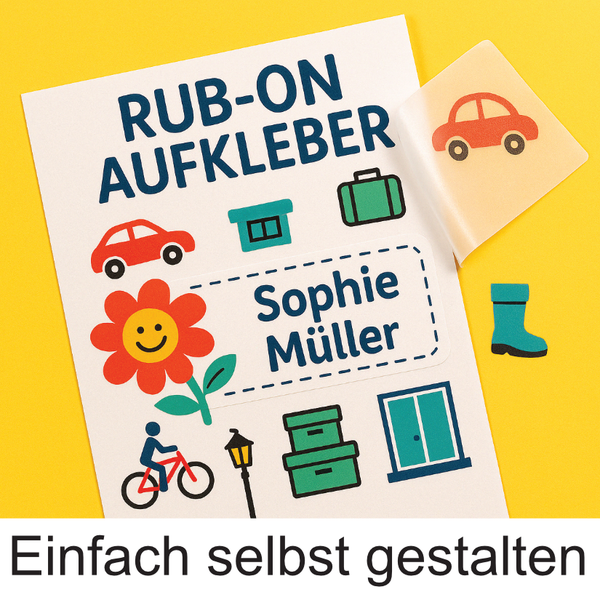 Rub on Aufkleber - UV Sticker selbst gestalten