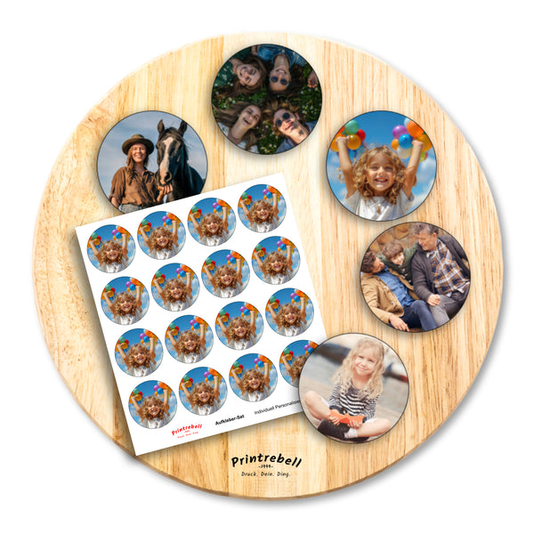Fotoaufkleber rund 20 St. ab 8,90€