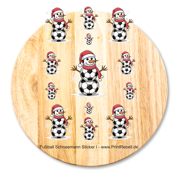 Rub ons als Stickerbogen - Schneemann I