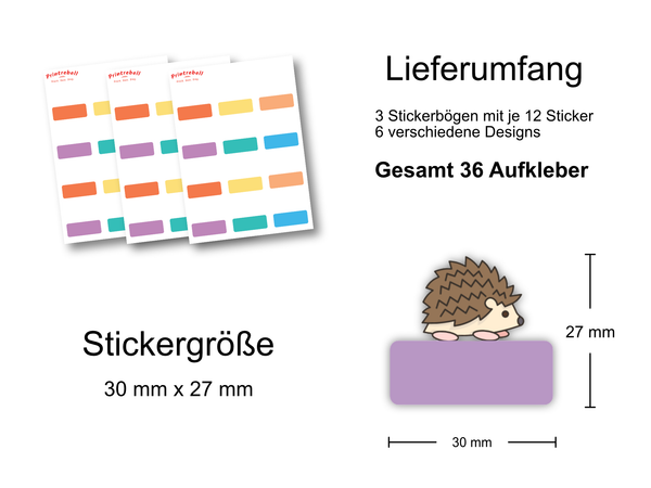 Personalisierte Namenssticker für Kinder - Aufklebermotiv Baustellenfahrzeuge | randlose Aufkleber mit Namen