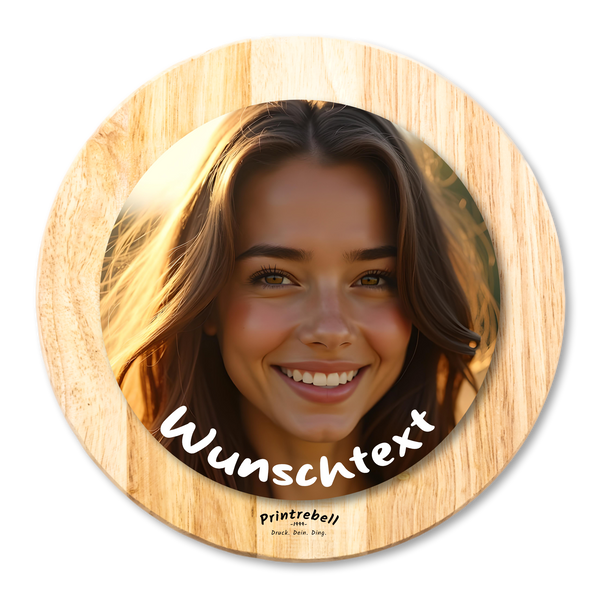 Personalisierte Sticker rund mit Foto